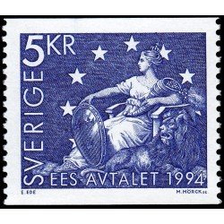 Suecia Sweden 1793 1994 Adhesión de Suecia a la C.E.E. Comunidad Económica Europea MNH Suecia Sweden 1793 1994 Adhesión de Suecia a la C.E.E. Comunidad Económica Europea MNH