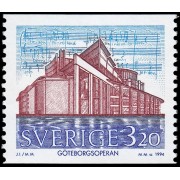 Suecia Sweden 1826 1994 Inauguración de la Ópera de Goteborg MNH