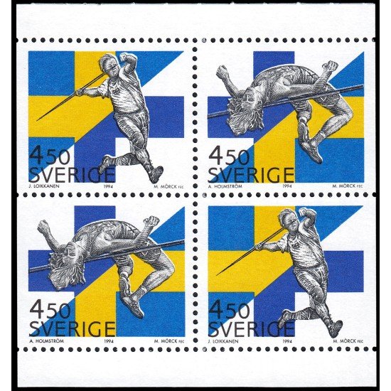 Suecia Sweden 1827/28 1994 Competición deportiva Finlandia-Suecia MNH Suecia Sweden 1827/28 1994 Competición deportiva Finlandia-Suecia MNH
