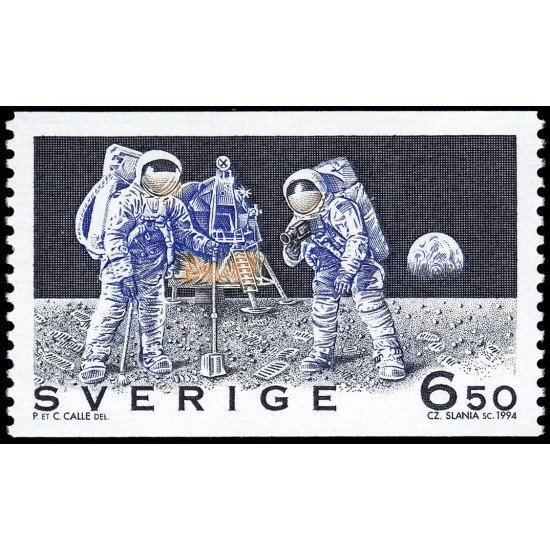 Suecia Sweden 1806 1994 25 aniv. del primer hombre en la luna MNH Suecia Sweden 1806 1994 25 aniv. del primer hombre en la luna MNH
