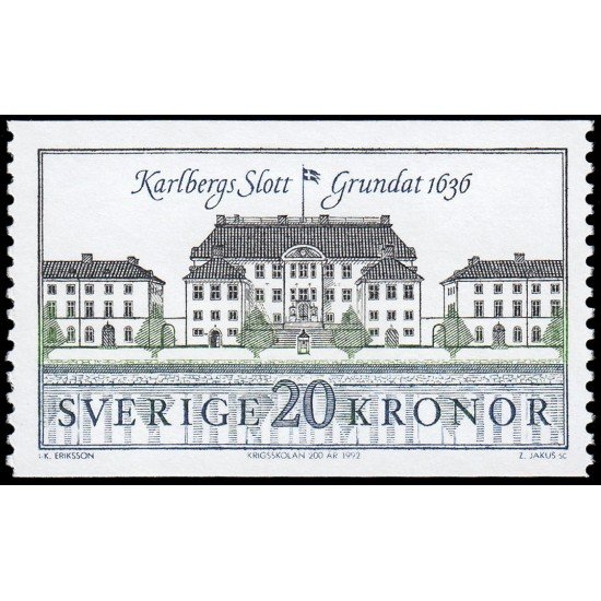 Suecia Sweden 1707 1992 Castillo de Kalberg Escuela de guerra después de 1792 MNH Suecia Sweden 1707 1992 Castillo de Kalberg Escuela de guerra después de 1792 MNH