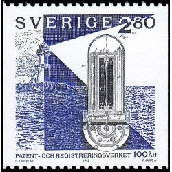 Suecia Sweden 1718 1992 Centenario de la Oficina nacional de Patentes y Registro MNH Suecia Sweden 1718 1992 Centenario de la Oficina nacional de Patentes y Registro MNH