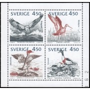 Suecia Sweden 1724/27 1992 Fauna Pájaros del Báltico MNH