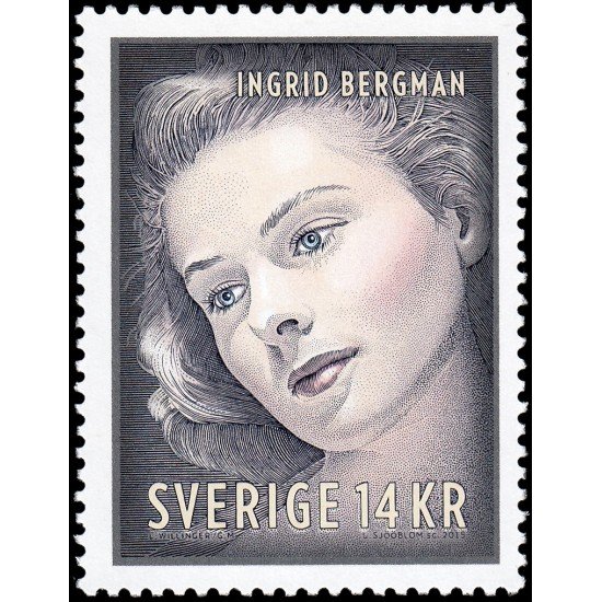 Suecia Sweden 3039 2015 Personalidades Centenario del nacimiento de la actriz sueca Ingrid Bergman MNH Suecia Sweden 3039 2015 Personalidades Centenario del nacimiento de la actriz sueca Ingrid Bergman MNH