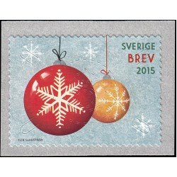 Suecia Sweden 3064 2015 Navidad Bolas para el abeto Autoadhesivo Suecia Sweden 3064 2015 Navidad Bolas para el abeto Autoadhesivo