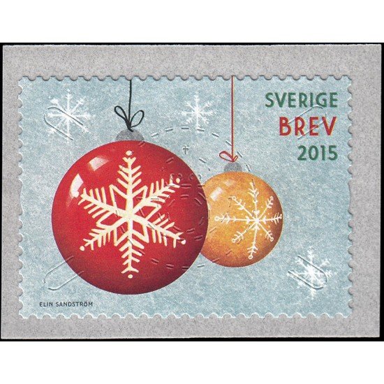 Suecia Sweden 3064 2015 Navidad Bolas para el abeto Autoadhesivo Suecia Sweden 3064 2015 Navidad Bolas para el abeto Autoadhesivo