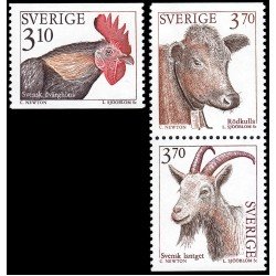 Suecia Sweden 1841/43 1995 Fauna Animales de cría MNH Suecia Sweden 1841/43 1995 Fauna Animales de cría MNH