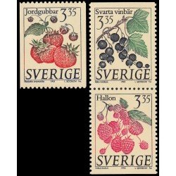 Suecia Sweden 1844/46 1995 Frutas MNH Suecia Sweden 1844/46 1995 Frutas MNH