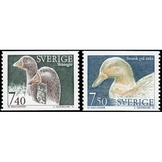 Suecia Sweden 1851/52 1995 Fauna Animales de cría MNH Suecia Sweden 1851/52 1995 Fauna Animales de cría MNH