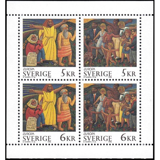 Suecia Sweden 1853/56 1995 Europa Paz y libertad MNH Suecia Sweden 1853/56 1995 Europa Paz y libertad MNH