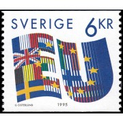 Suecia Sweden 1862 1995 Entrada de Suecia en la Unión Europea MNH