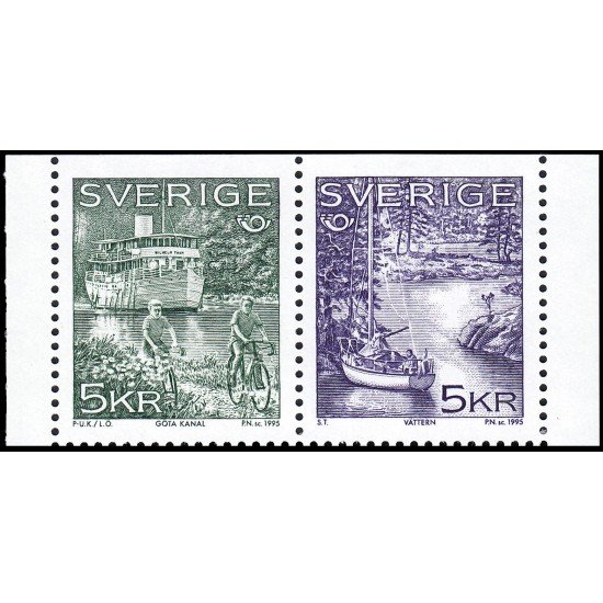Suecia Sweden 1865/66 1995 Nórdico 95 Turismo en los países nórdicos MNH
