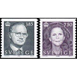 Suecia Sweden 1903/04 1996 Rey Carlos Gustavo XVI y Reina Silvia MNH Suecia Sweden 1903/04 1996 Rey Carlos Gustavo XVI y Reina Silvia MNH