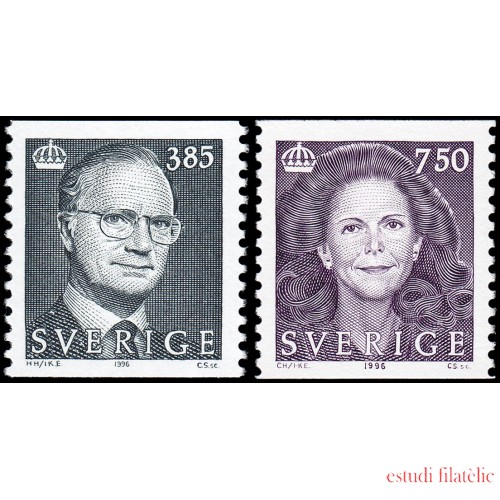 Suecia Sweden 1903/04 1996 Rey Carlos Gustavo XVI y Reina Silvia MNH