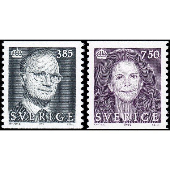 Suecia Sweden 1903/04 1996 Rey Carlos Gustavo XVI y Reina Silvia MNH