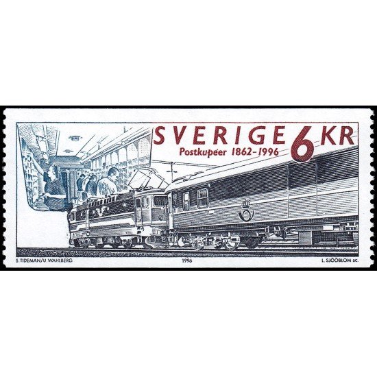 Suecia Sweden 1914 1996 Vagones postales MNH Suecia Sweden 1914 1996 Vagones postales MNH