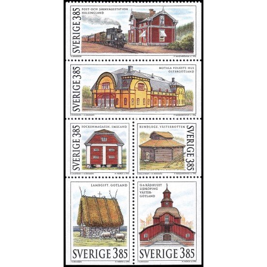 Suecia Sweden 1919/24 1996 Casas suecas Edificios públicos MNH Suecia Sweden 1919/24 1996 Casas suecas Edificios públicos MNH