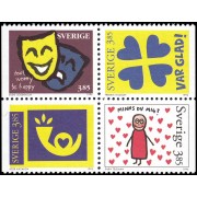 Suecia Sweden 1933/36 1996 Sellos con mensajes MNH