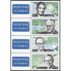 Suecia Sweden 1954/57 1996 Galardonados suecos con el Premio Nobel de Medicina MNH Suecia Sweden 1954/57 1996 Galardonados suecos con el Premio Nobel de Medicina MNH