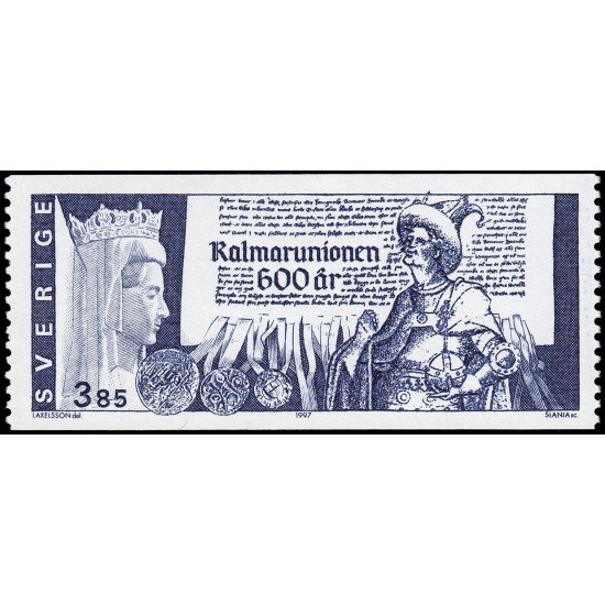 Suecia Sweden 1966 1997 600 aniv. de la Unión de Kalmar MNH Suecia Sweden 1966 1997 600 aniv. de la Unión de Kalmar MNH