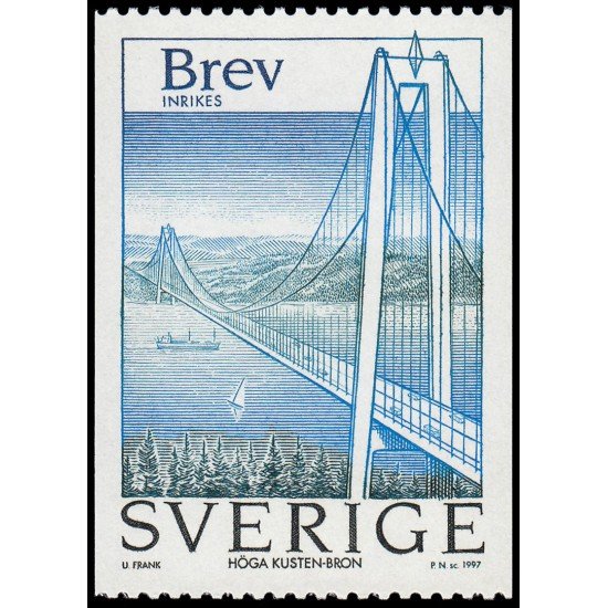 Suecia Sweden 1998 1997 Inauguración del puente Hoga Kusten MNH Suecia Sweden 1998 1997 Inauguración del puente Hoga Kusten MNH