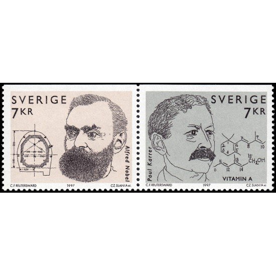 Suecia Sweden 2007/08 1997 Premios Nobel Emisión conjunta con Suiza MNH Suecia Sweden 2007/08 1997 Premios Nobel Emisión conjunta con Suiza MNH