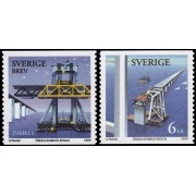 Suecia Sweden 2094/95 1999 Construcción del puente sobre el Oresund entre Suecia y Dinamarca MNH