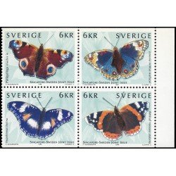 Suecia Sweden 2107/10 1999 Fauna Mariposas MNH