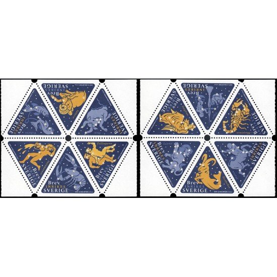 Suecia Sweden 2111/22 1999 Signos del zodíaco MNH Suecia Sweden 2111/22 1999 Signos del zodíaco MNH