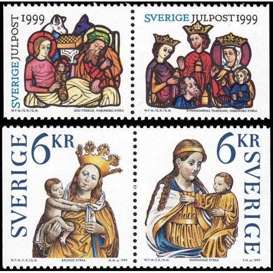 Suecia Sweden 2130/33 1999 Navidad MNH Suecia Sweden 2130/33 1999 Navidad MNH