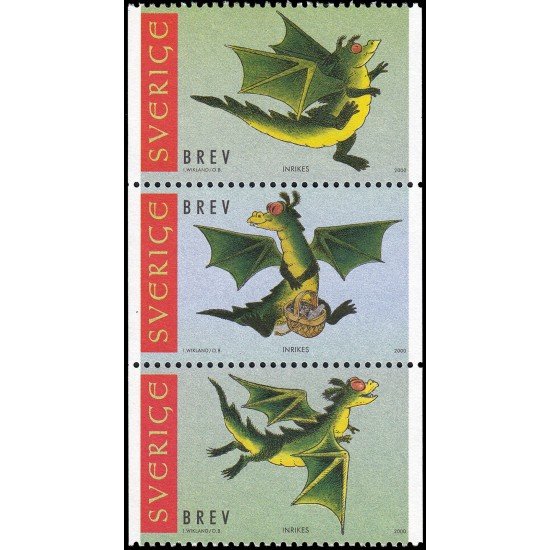 Suecia Sweden 2136/38 2000 Año lunar chino del dragón MNH Suecia Sweden 2136/38 2000 Año lunar chino del dragón MNH