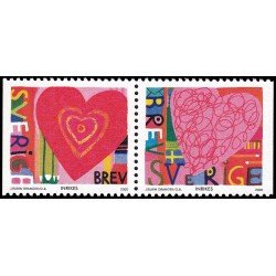 Suecia Sweden 2141/42 2000 San Valentín MNH