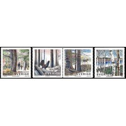Suecia Sweden 2154/57 2000 Bosques suecos MNH