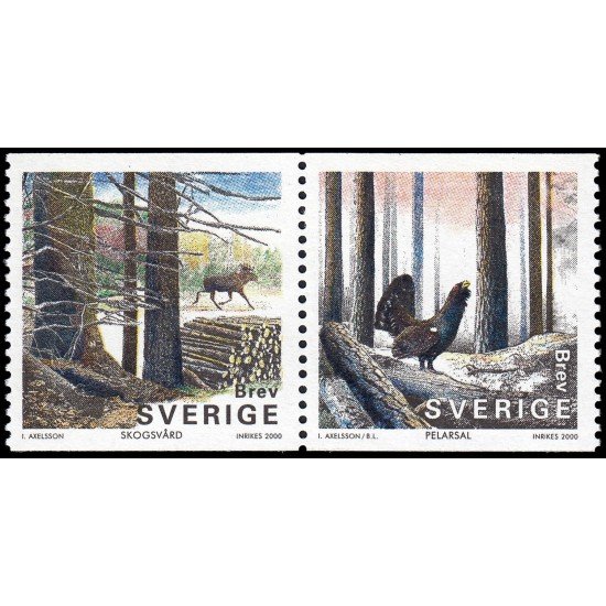 Suecia Sweden 2155/56 2000 Bosques suecos MNH Suecia Sweden 2155/56 2000 Bosques suecos MNH