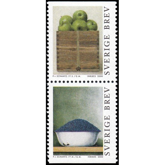 Suecia Sweden 2161/62 2000 Homenaje al pintor Philip von Schantz MNH