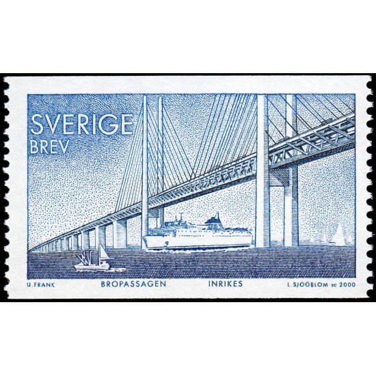 Suecia Sweden 2175 2000 Puente sobre el Oresund MNH Suecia Sweden 2175 2000 Puente sobre el Oresund MNH