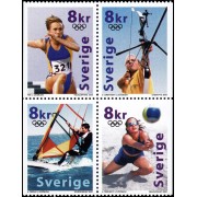 Suecia Sweden 2165/68 2000 Juegos olímpicos de Sidney Australia MNH