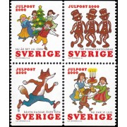 Suecia Sweden 2185/88 2000 Canción de Navidad MNH