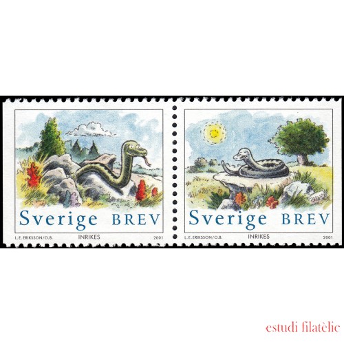 Suecia Sweden 2195/96 2001 Año lunar chino de la serpiente MNH