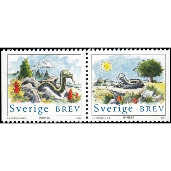Suecia Sweden 2195/96 2001 Año lunar chino de la serpiente MNH