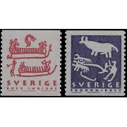Suecia Sweden 2201/02 2001 Patrimonio mundial Dibujos rupestres MNH