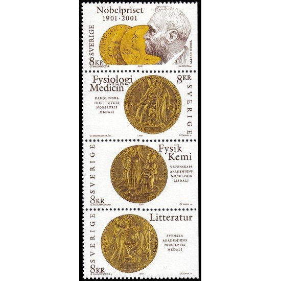 Suecia Sweden 2203/06 2001 Centenario del Premio Nobel MNH Suecia Sweden 2203/06 2001 Centenario del Premio Nobel MNH