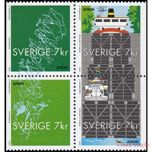 Suecia Sweden 2214/17 2001 Europa El agua riqueza natural MNH