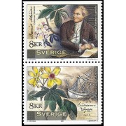Suecia Sweden 2230/31 2001 Homenaje al botánico Daniel Solander Emisión conjunta con Australia MNH