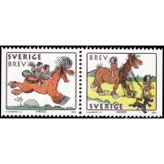 Suecia Sweden 2250/51 2002 Año lunar chino del caballo MNH