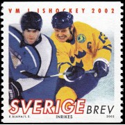 Suecia Sweden 2255 2002 Campeonato del mundo de Hockey sobre hielo MNH
