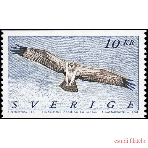Suecia Sweden 2256 2002 Fauna Pájaros Águila pescadora MNH