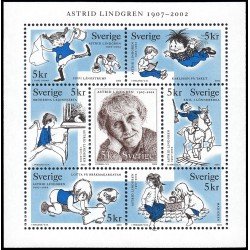 Suecia Sweden 2257/63 2002 Homenaje a Astrid Lindgren autora de libros infantiles MNH Suecia Sweden 2257/63 2002 Homenaje a Astrid Lindgren autora de libros infantiles MNH