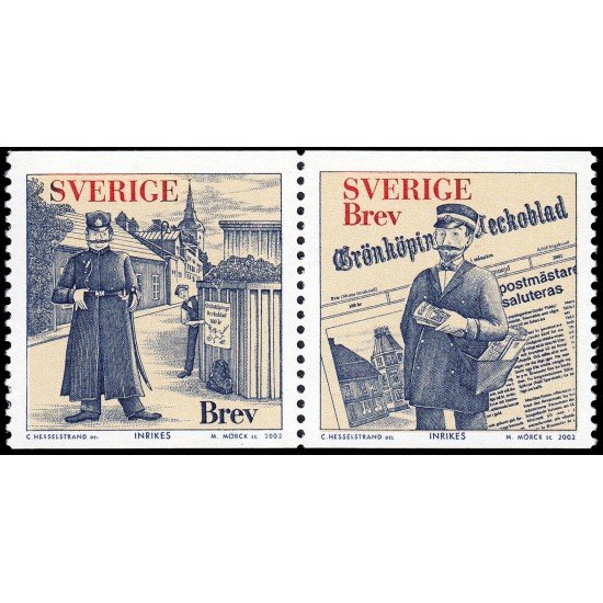 Suecia Sweden 2292/93 2002 Centenario del periódico humorístico Gronkopings Veckobla MNHd Suecia Sweden 2292/93 2002 Centenario del periódico humorístico Gronkopings Veckobla MNHd