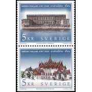 Suecia Sweden 2294/95 2002 Palacios reales Emisión conjunta con Tailandia MNH